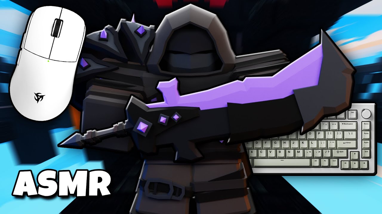 Deep Void Barbarian Kit Skin Gameplay (Roblox Bedwars ASMR)