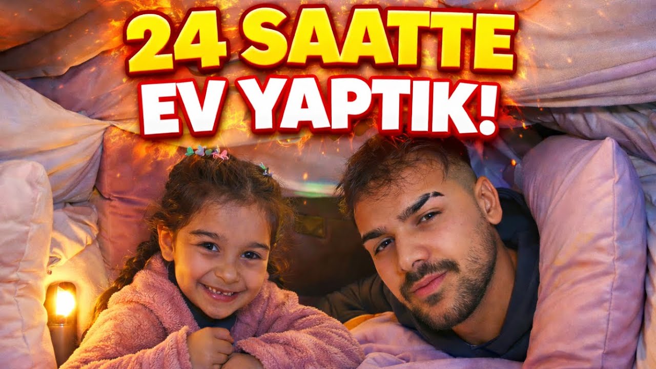 24 SAAT BOYUNCA YASTIKTAN EV YAPIP YAŞADIK! 😱 (İNANILMAZDI)