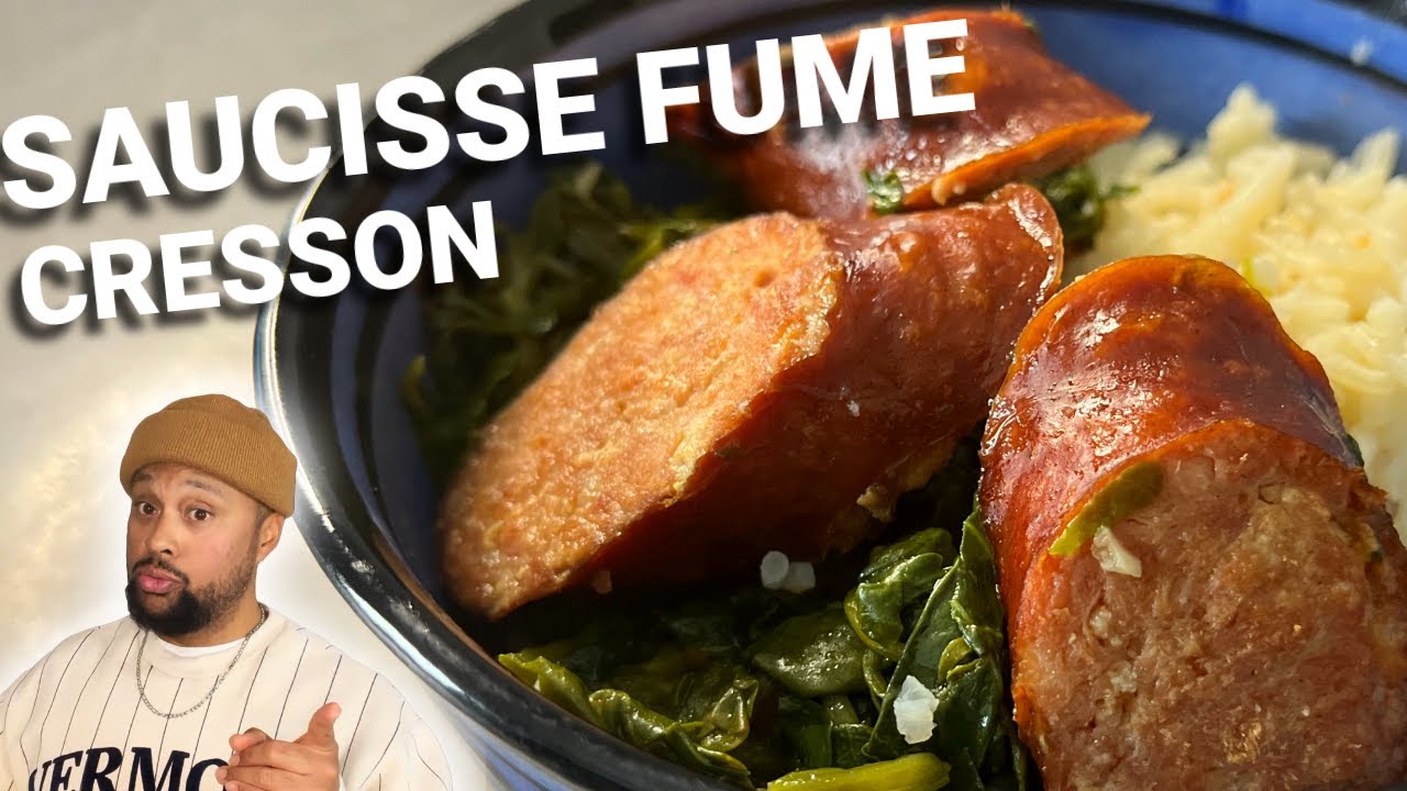 Une recette Facile et Rapide de MADAGASCAR 🇲🇬 : Le Cresson Saucisse Fumée 🐷