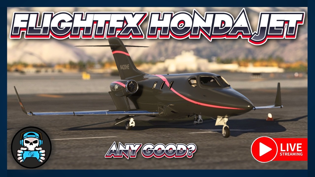 FLIGHTFX Honda Jet | KPSP - KASE - KPSP | Subscribe | Follow | !discord