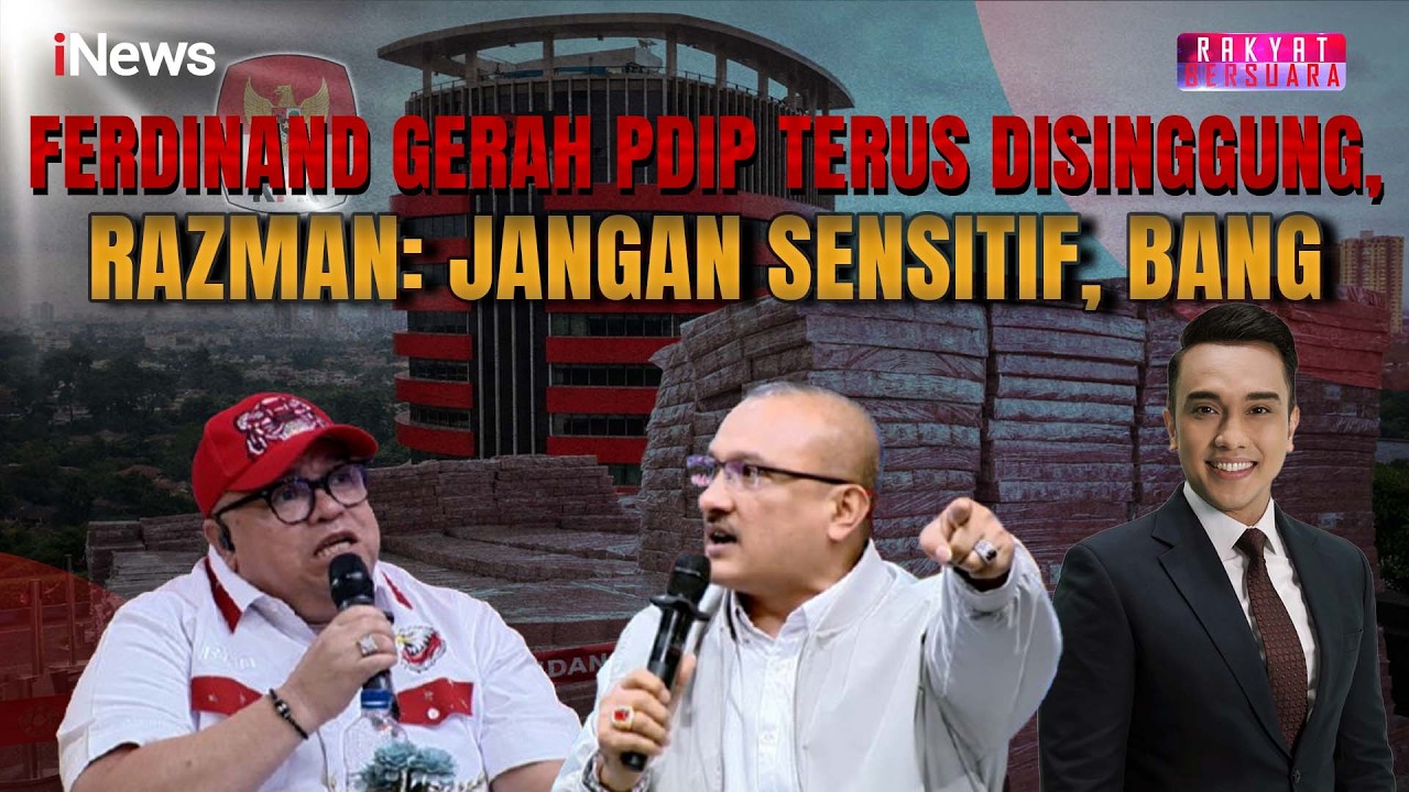Razman Terus Singgung PDIP, Ferdinand Gerah Langsung Ajak Debat | Rakyat Bersuara