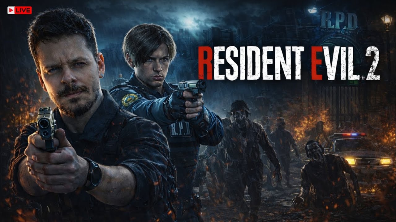 RESIDENT EVIL 2 REMAKE COM LEON TERROR EM RACCOON CITY!!!