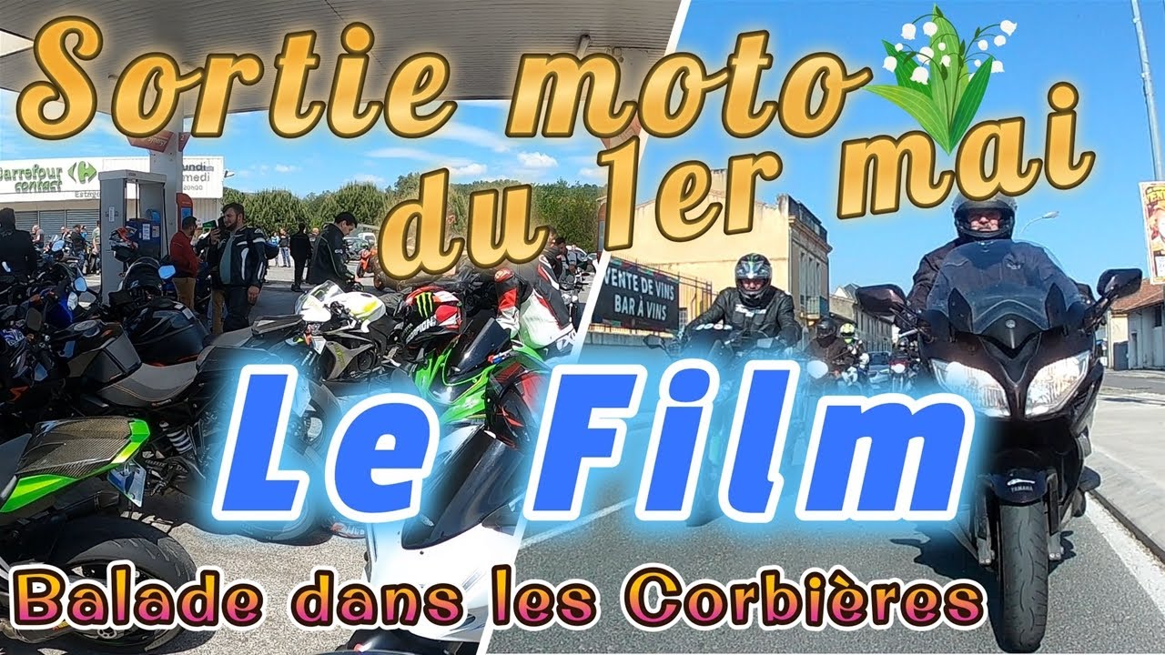 FILM de la traditionnelle sortie moto Yves SEGUY du 1 mai, avec 150 motos dans les Corbières.✌