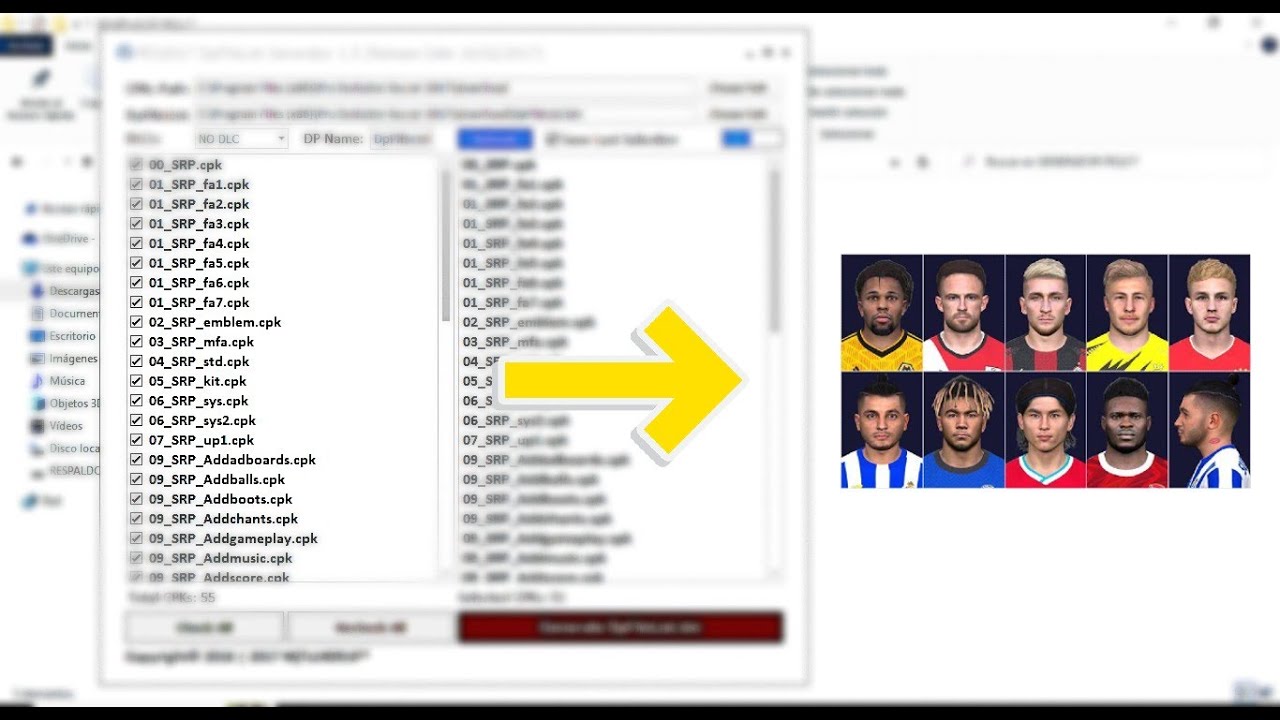 PES 2017/TUTORIAL!!! COMO UNIR CPK DE FACES EN UN SOLO PACK 2024
