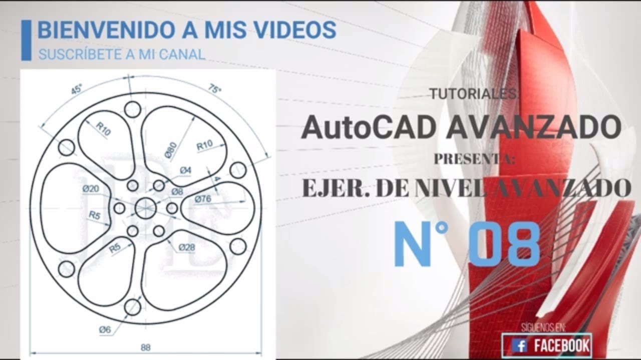 AutoCAD Avanzado 2019 | Solución de Ejercicio N°08