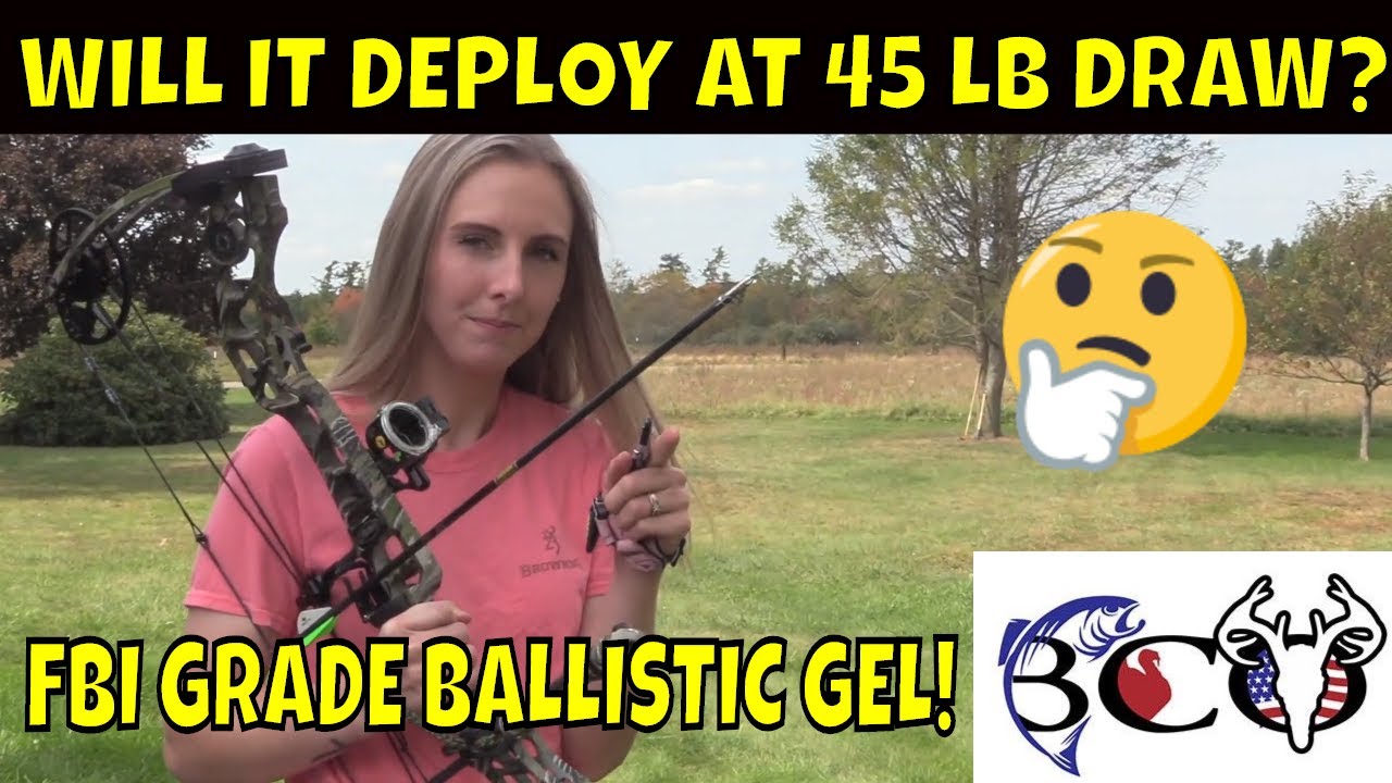 MUZZY Hybrid TI low poundage ballistic gel test | bco review |