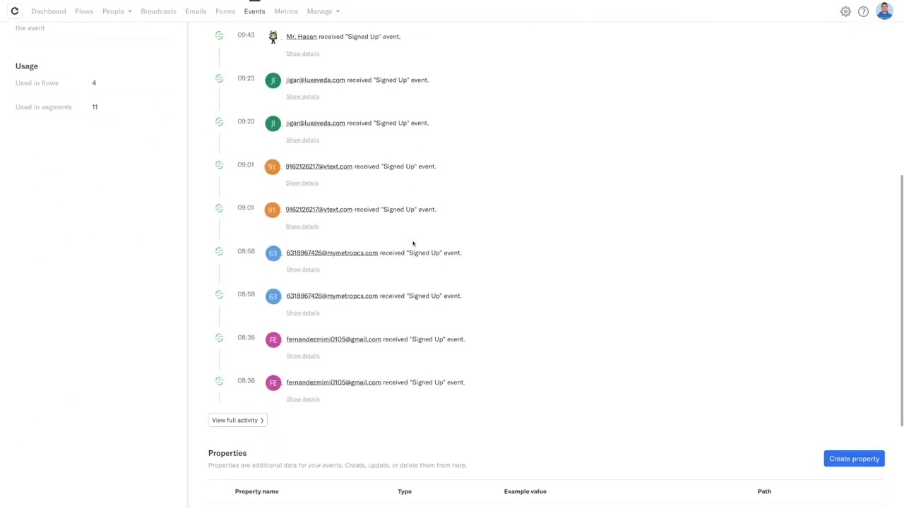 Create your events in Event Management