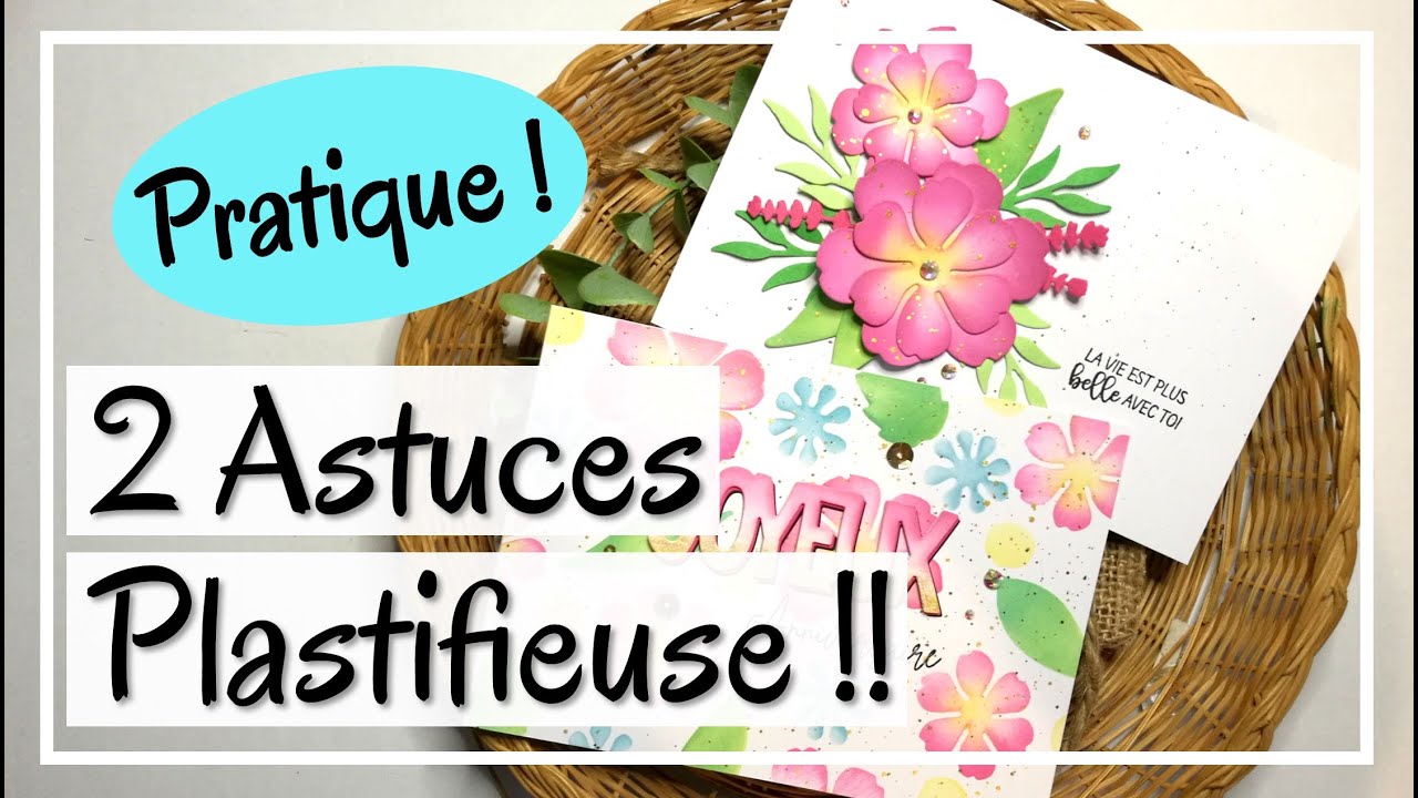 PLASTIFIEUSE !! 2 ASTUCES pour vos découpes à essayer !! Tuto Carterie Scrapbooking DIY