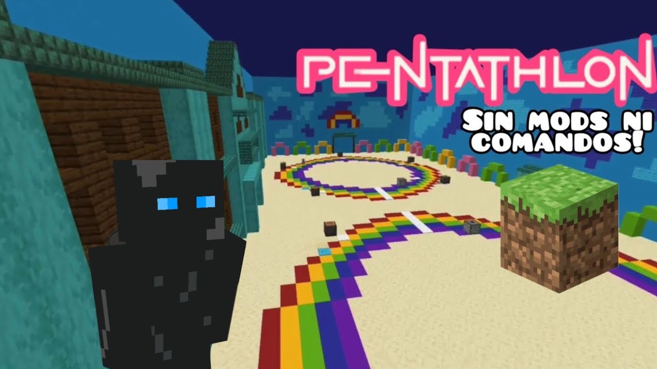 Cómo hacer el Pentathlon🌈FUNCIONAL en Minecraft sin MODS ni COMANDOS✅️ #minecraft #squidgame