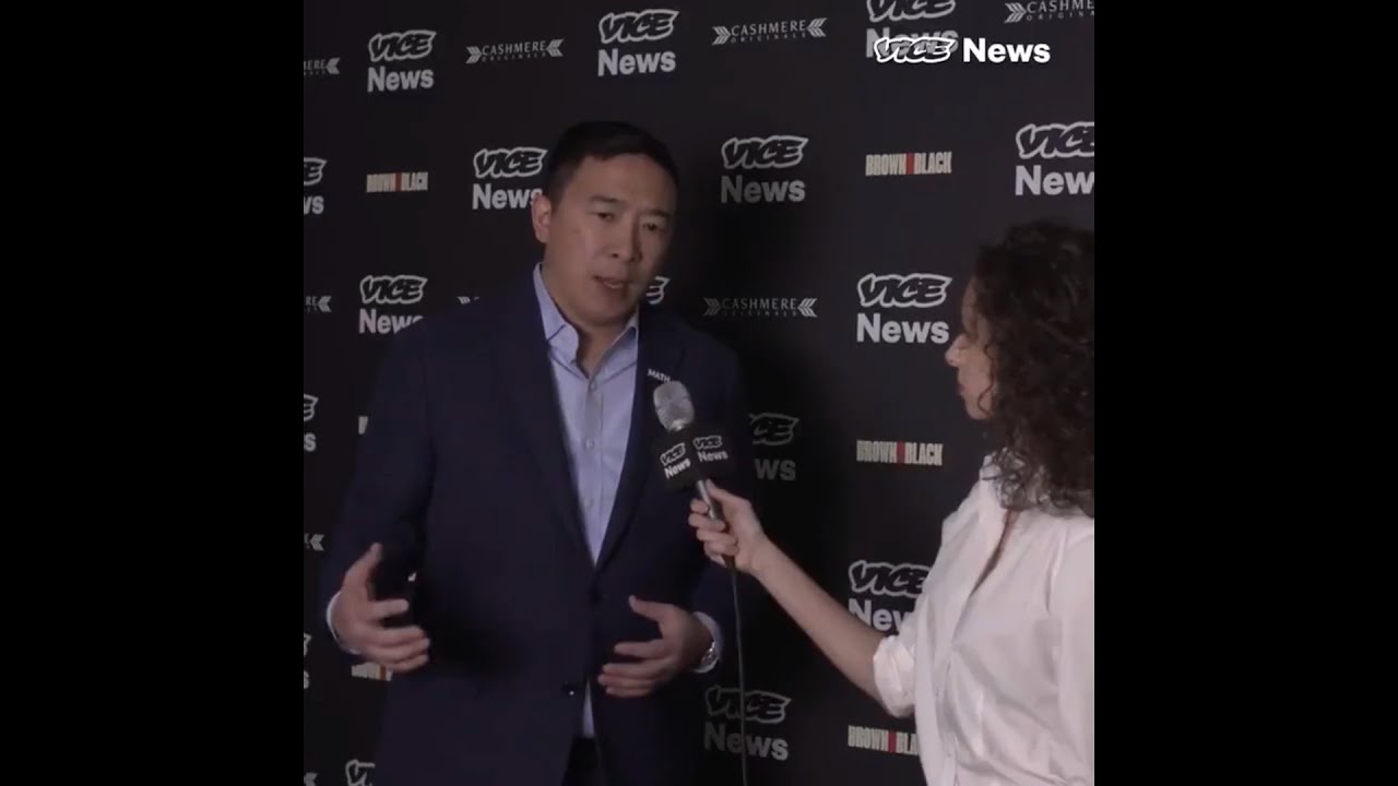 Andrew Yang Talks with VICE News about Election 2020 (Funny Clip At End)