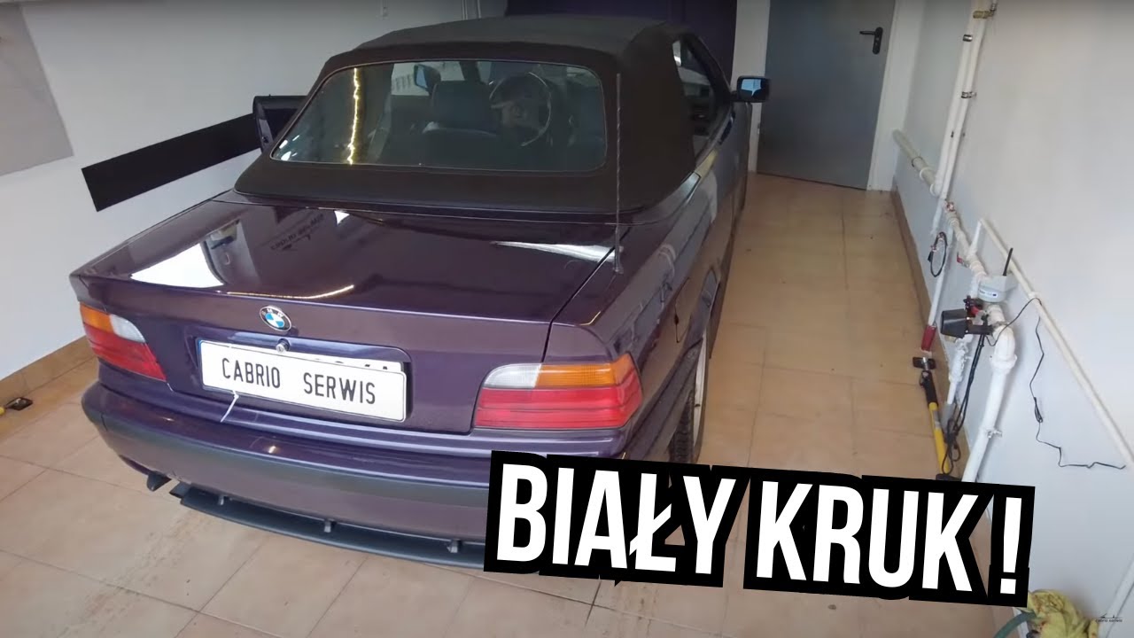 Znalezione przypadkiem PRAWIE NOWE BMW E36 Cabrio, biały kruk i prawdziwy Barn find.