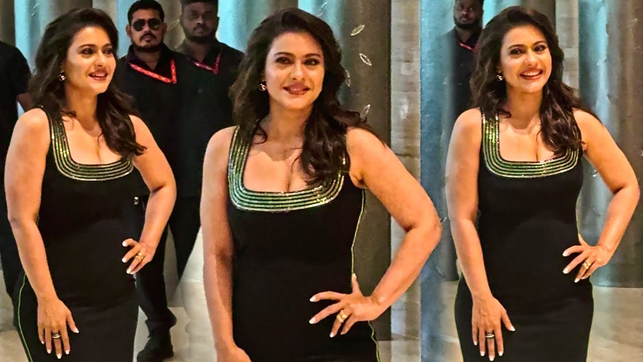 Kajol Devgan Looks Stunning In Black Outfit At JW Marriott Sahar 😍🔥