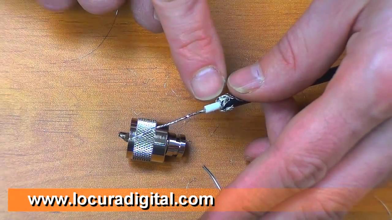 COMO SOLDAR UN CONECTOR PL-259 A UN CABLE RG-58