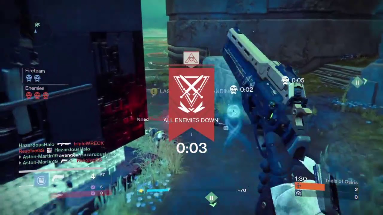 Destiny - Playing tripleWRECK, Gigz, Resolve (Titan - Trials)