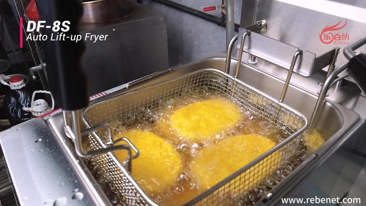 8L Auto Lift Electric Fryer | Rebenet DF-8S  #commercialkitchenequipment #deepfryer