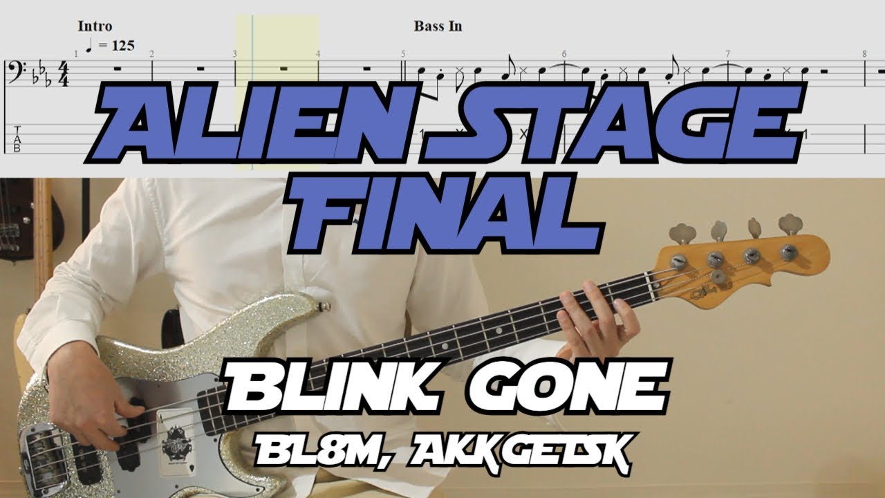 멋있는 베이스 라인 추천!│Alien Stage - Final│Blink Gone│VIVINOS│BASS TAB│악보