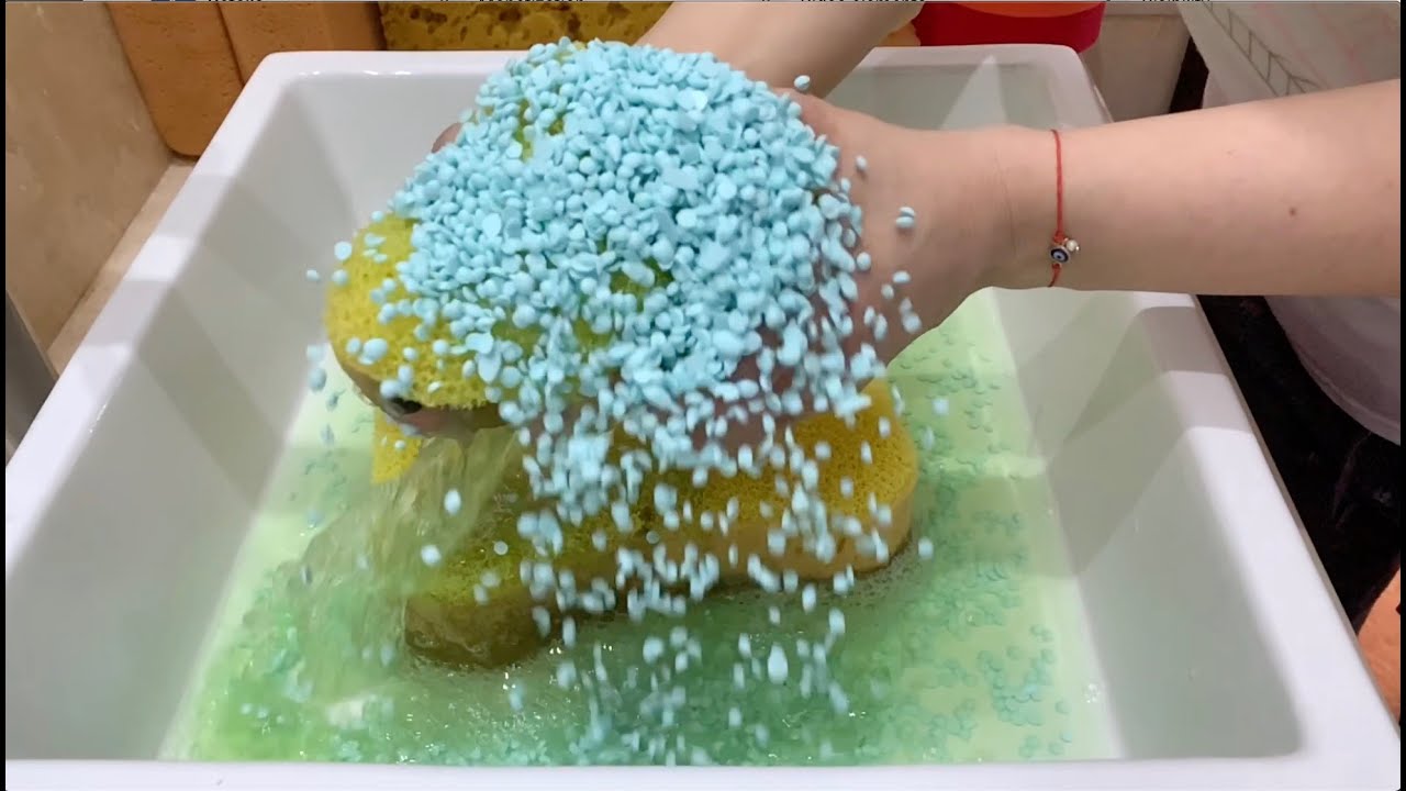 LAUNDRY-PINE MIX ♻️(🧺+🌲) with SCENT BOOSTERS - sponge ASMR