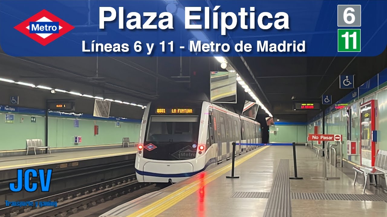 Estación de Plaza Elíptica | Líneas 6 y 11 - Metro de Madrid (Serie 8000 2ª) | JCV_375