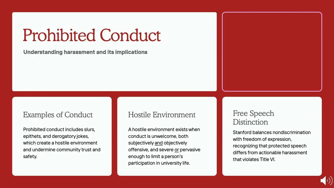Title VI Scope & Prohibited Conduct