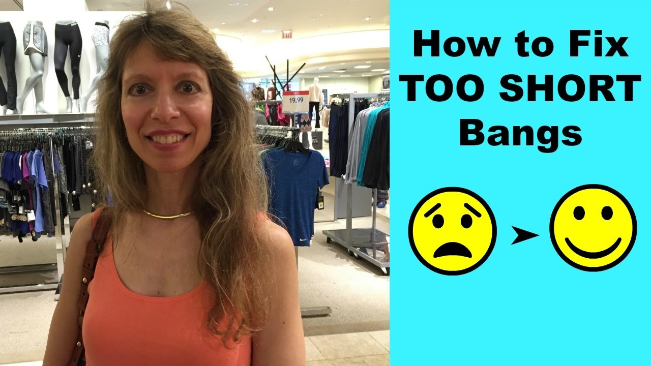 Quick Fixes for Bangs Cut Too Short