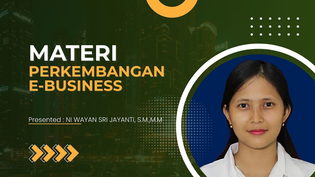 Materi Awal Perkembangan E-Bisnis