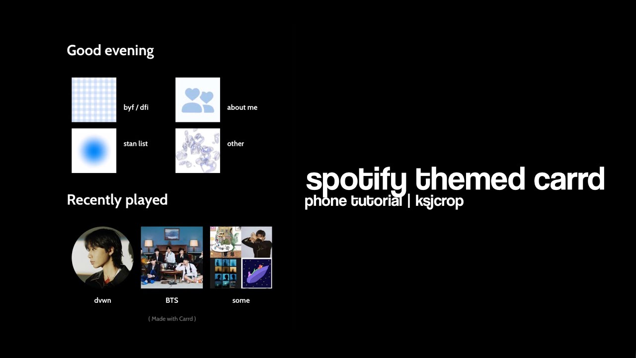 spotify theme carrd | phone tutorial ★