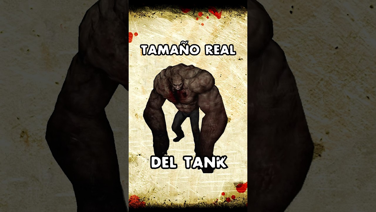 EL TAMA&Ntilde;O REAL DEL TANK!!! #l4d2 #l4d2versus #valve #left4dead2 #l4d #tank #zombie #l4d2versus