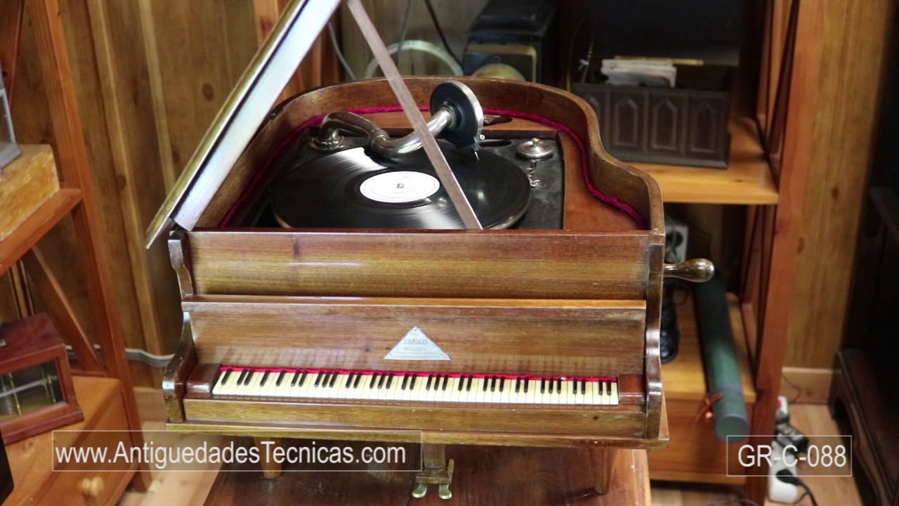 Rare  Antique Grand-Piano-Shaped Gramophone &lsquo;The Standard Melody&rsquo;. France, 1930