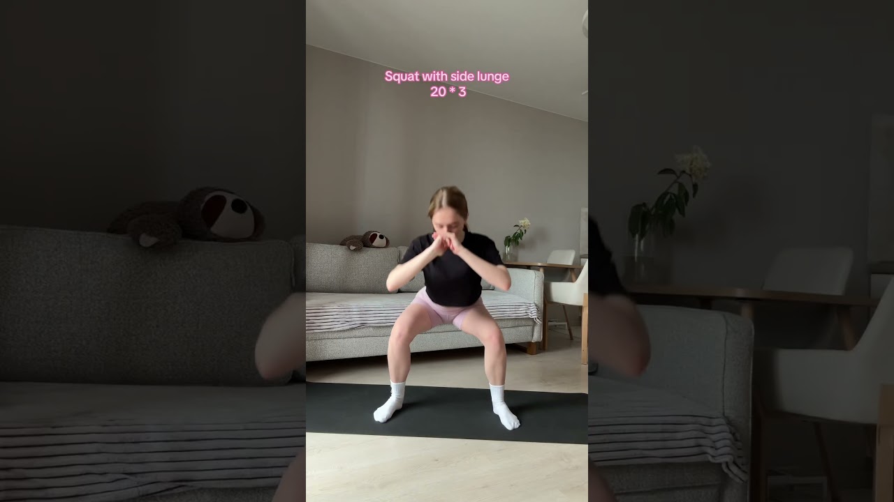 Slim legs workout at home🔥 #workout #abs #motivation #hourglass #thighs  #viral #slimlegs #gym #fyp