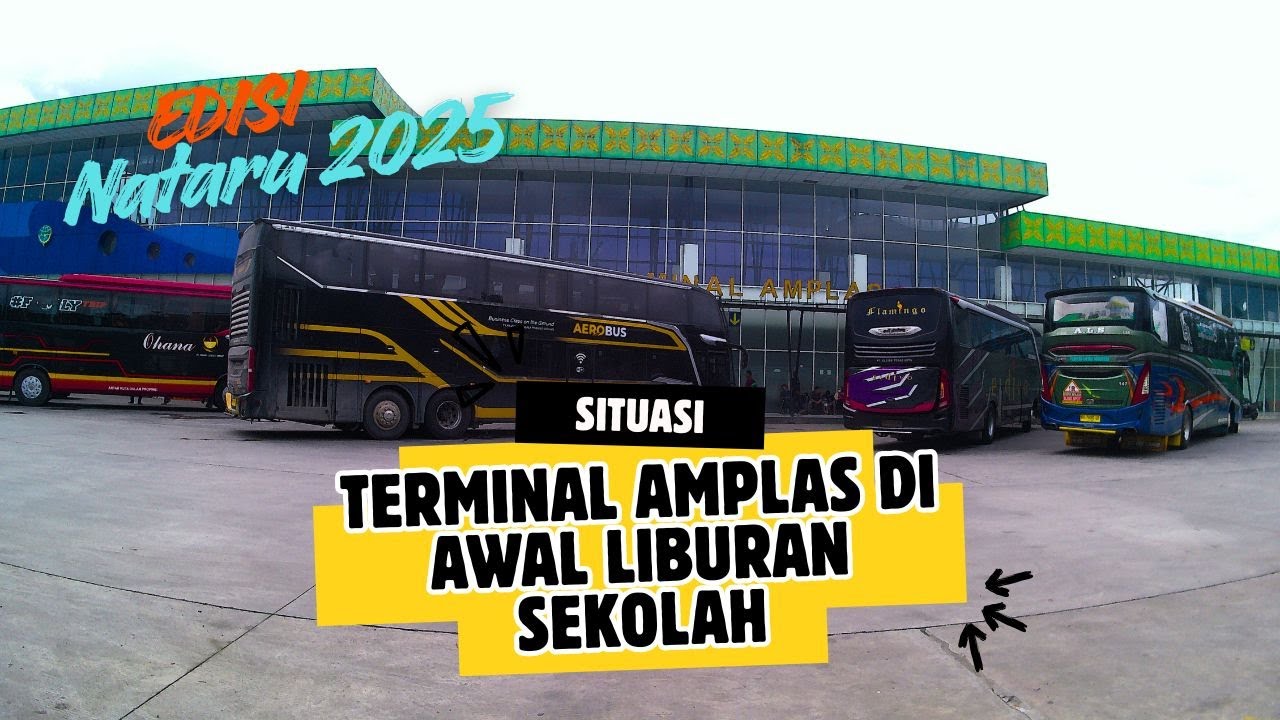 Situasi Terminal Amplas di Hari Pertama Liburan Sekolah