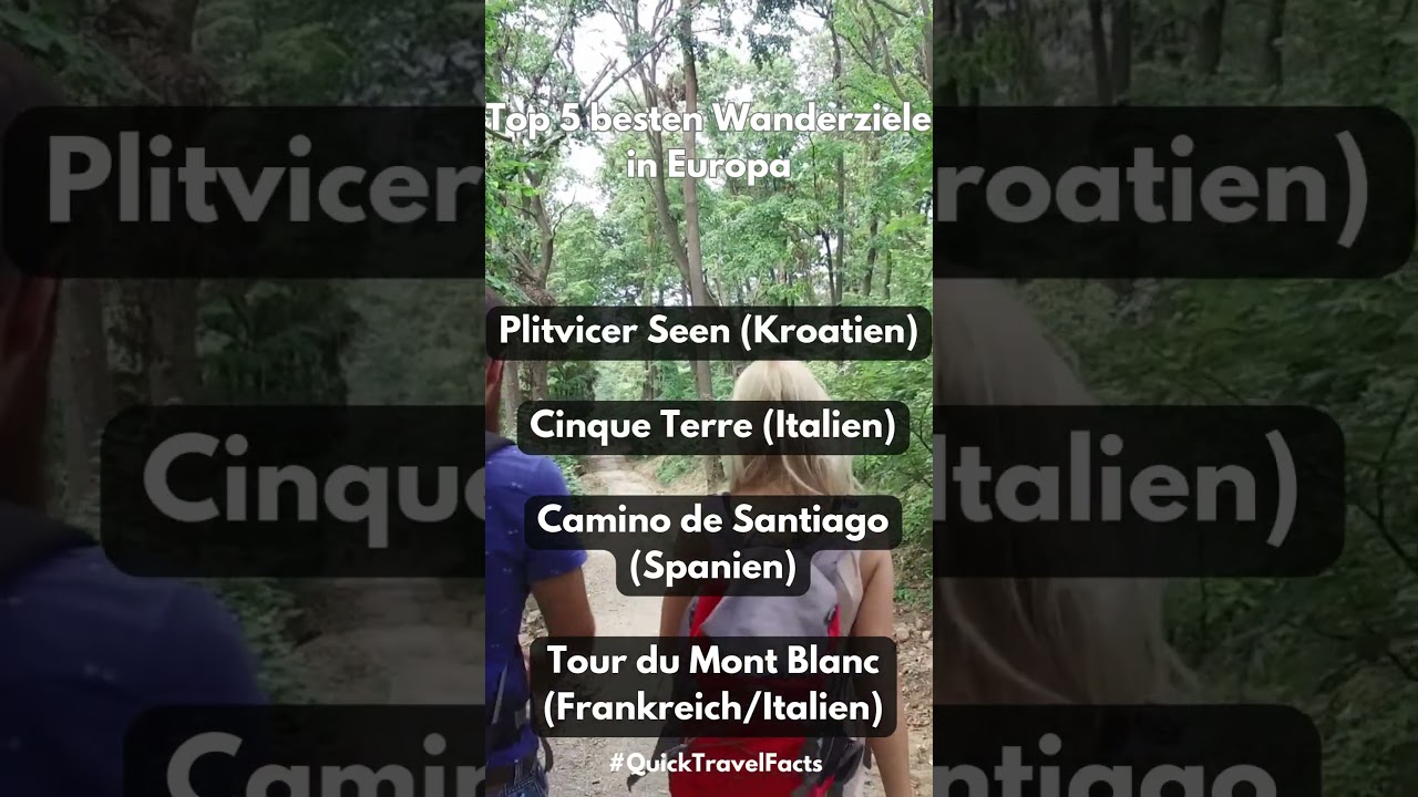 Top 5 besten Wanderziele in Europa #youtubeshorts  #top5 #wanderziele #europa #abenteuer