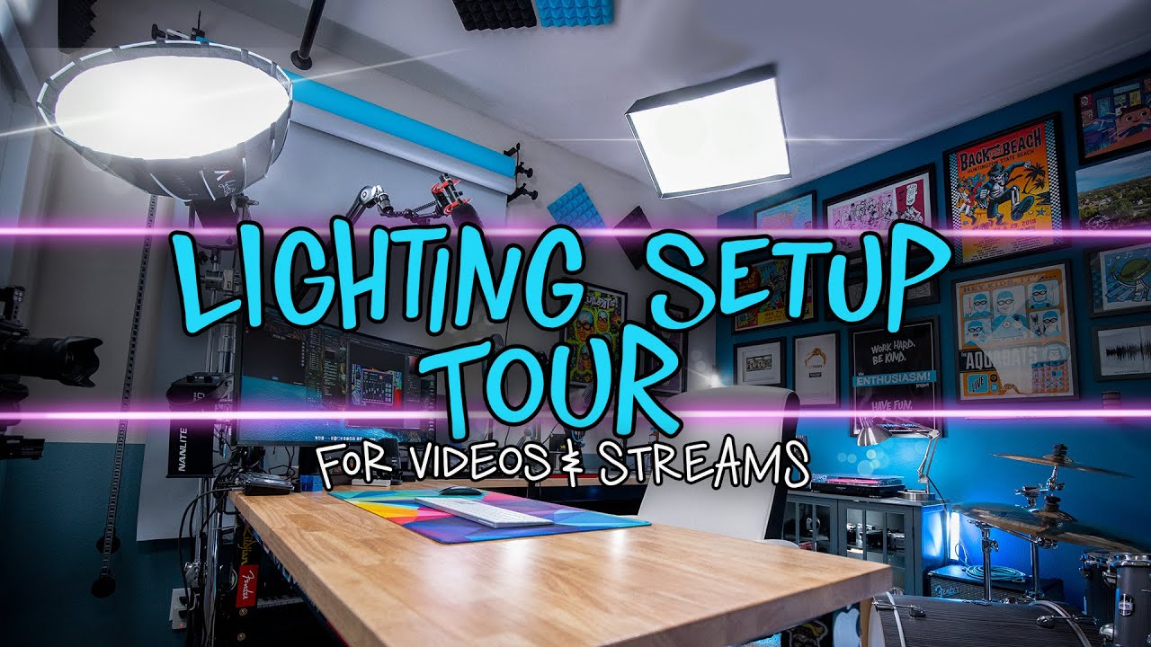 My Lighting Setup for Videos, Streaming, & Podcasts