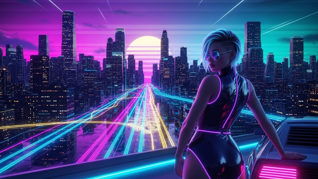 Afro House x Synthwave Nights 🌃 Neon Rhythms for Dance & Deep Vibes