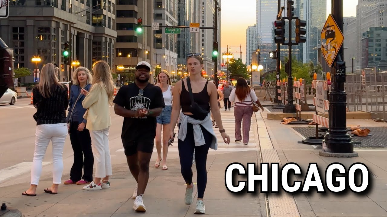 Chicago 🇺🇸 Summer Walk 😎 Beautiful Day Walking Tour On Wednesday | August 13, 2025 | 4K 60fps Video