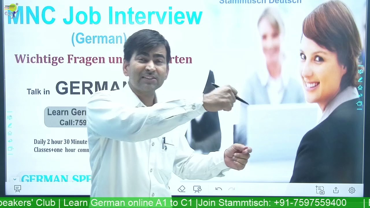 MNC Job Interview (German) | Sprächthema | for A2 | B1 | B2 | C1 | Stammtisch Deutsch | Talk GERMAN