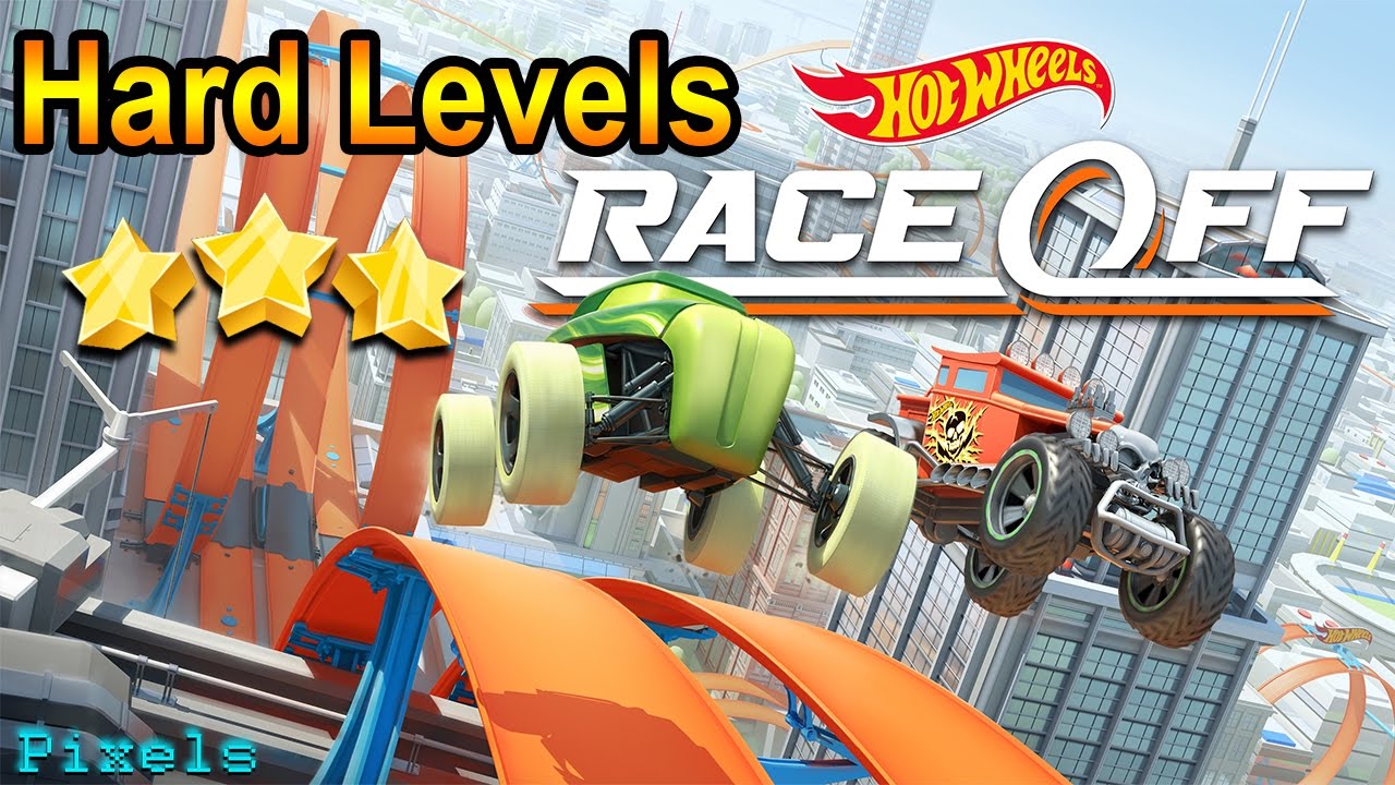 Hot Wheels Race Off - Hard Levels 3 Stars