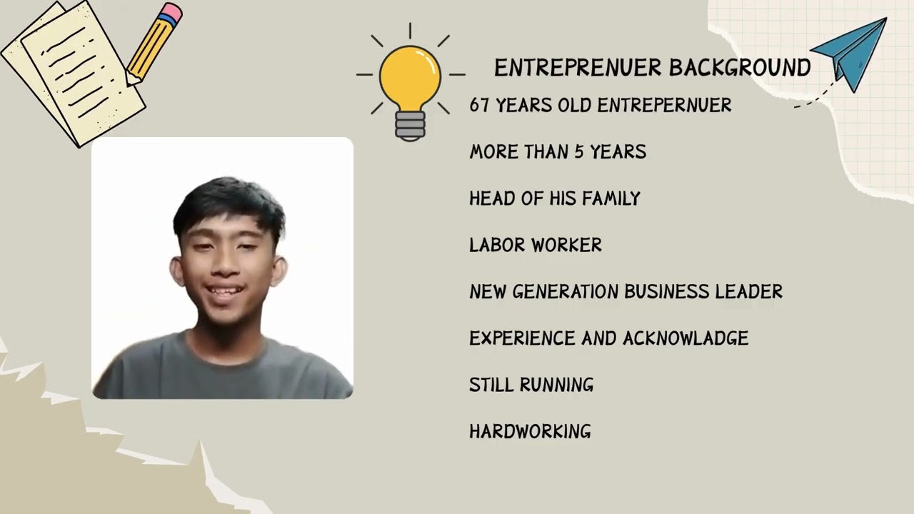 ENTREPERNUER PROFIL, PRESENTATION GP 2