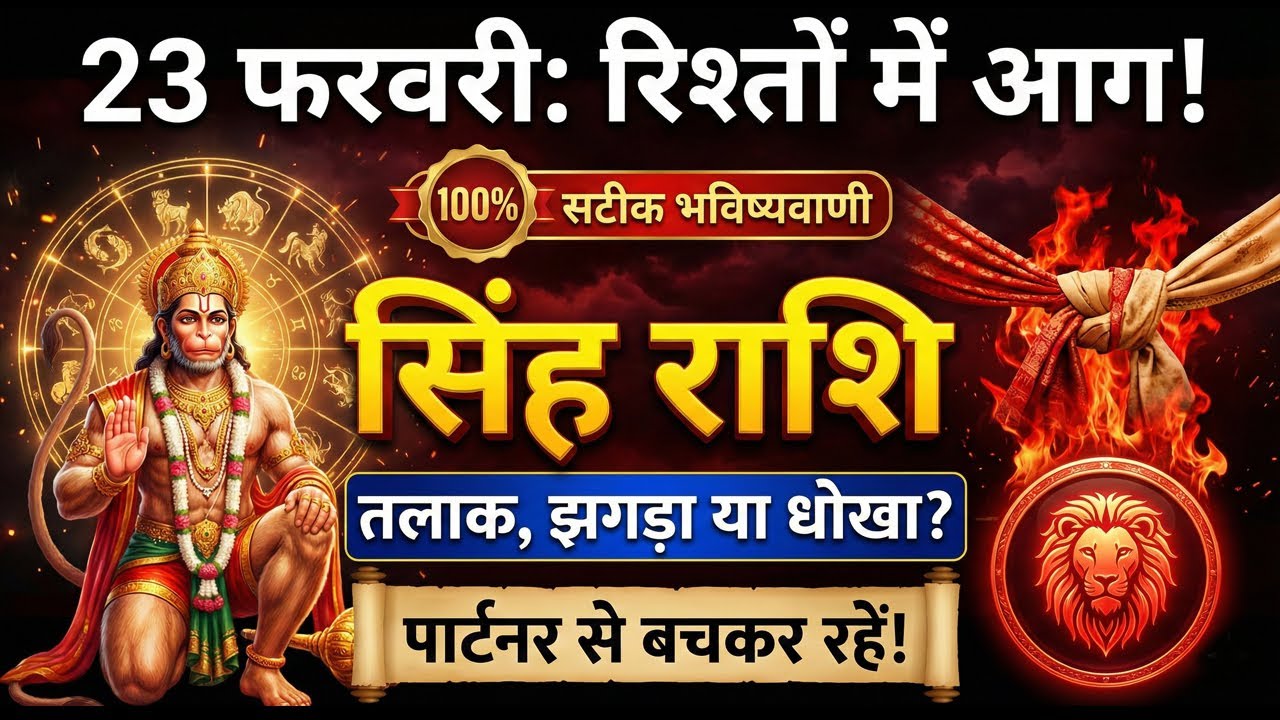 🔥 Simha Rashi: अगले 30 दिन पार्टनरशिप पर खतरा! शक और गुस्से से बर्बाद न करें सब कुछ