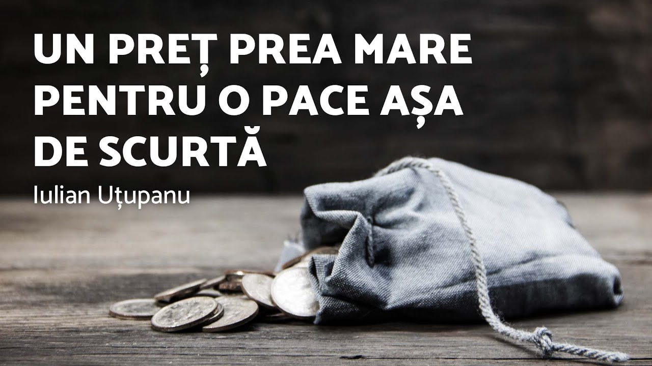 Un preț prea mare pentru o pace așa de scurtă - Iulian Uțupanu - AZSMR-Bucov
