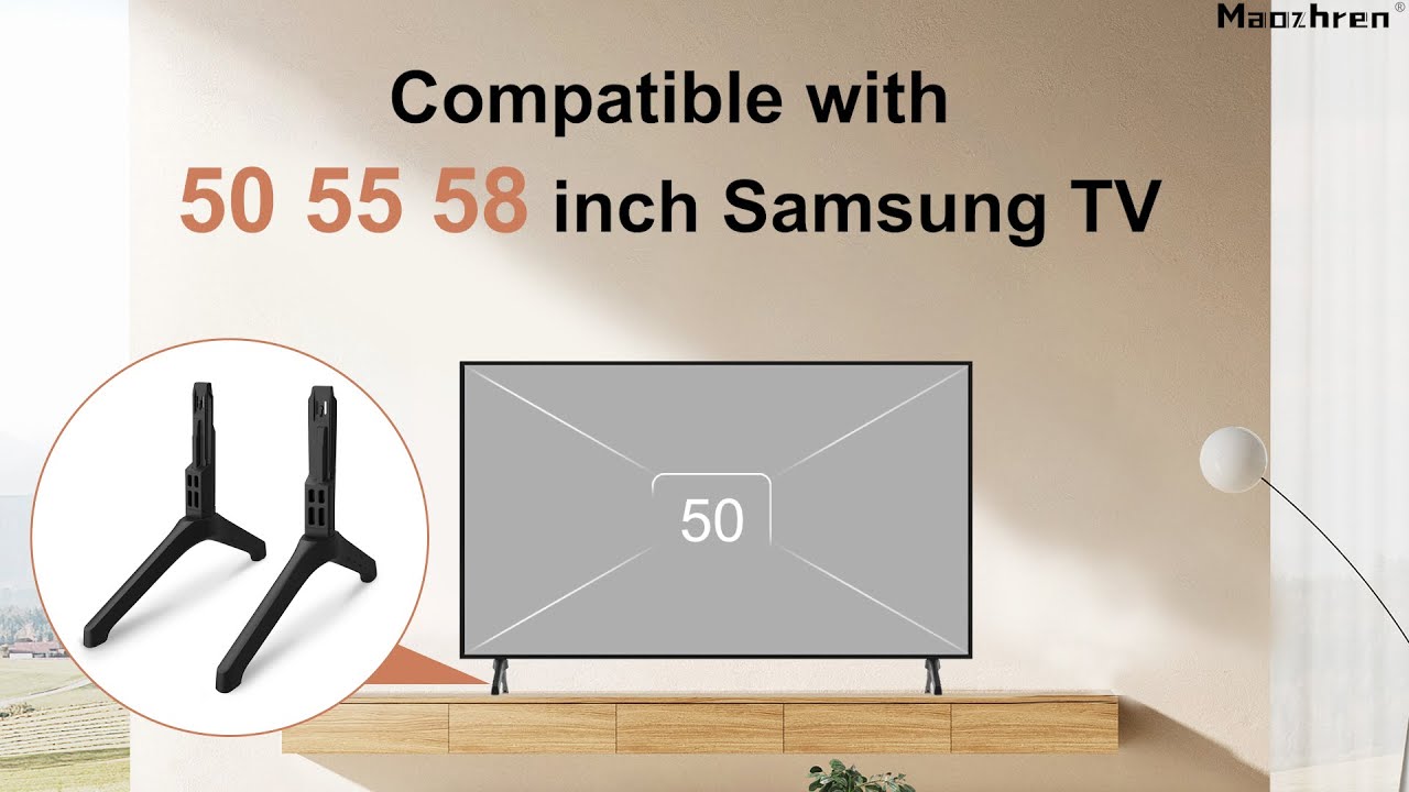 Maozhren | TV Legs for Samsung UN50TU7000 UN55TU7000 UN58TU7000 UN58TU7000FXZA UN55TU7000FXZA