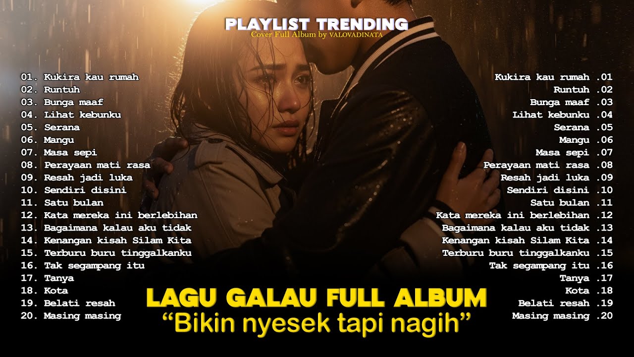 Lagu Galau Full Album 🤍🎧 Playlist Trending 2025 🌿Cover by Valovadinata | Mangu, Runtuh, Satu Bulan