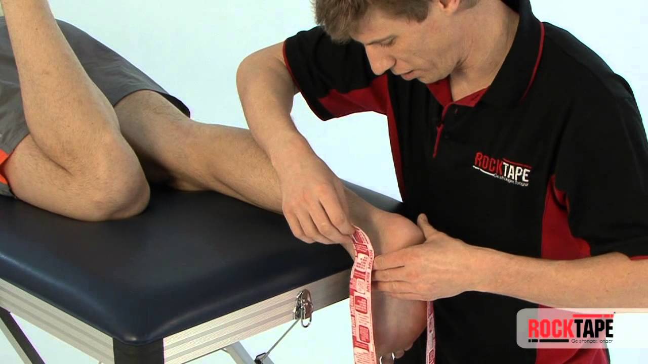 Rocktape — бинт для ахиллова сухожилия