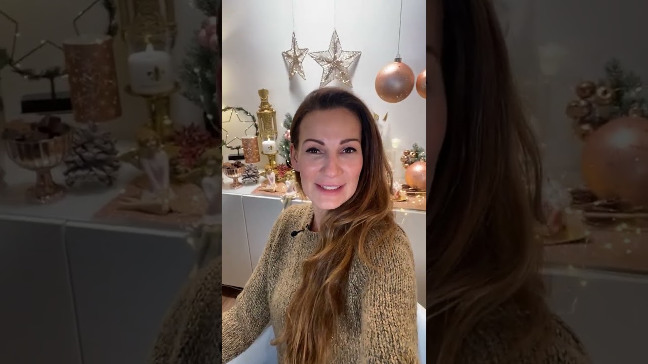 Dekoideen zu Weihnachten in Rosa und Gold