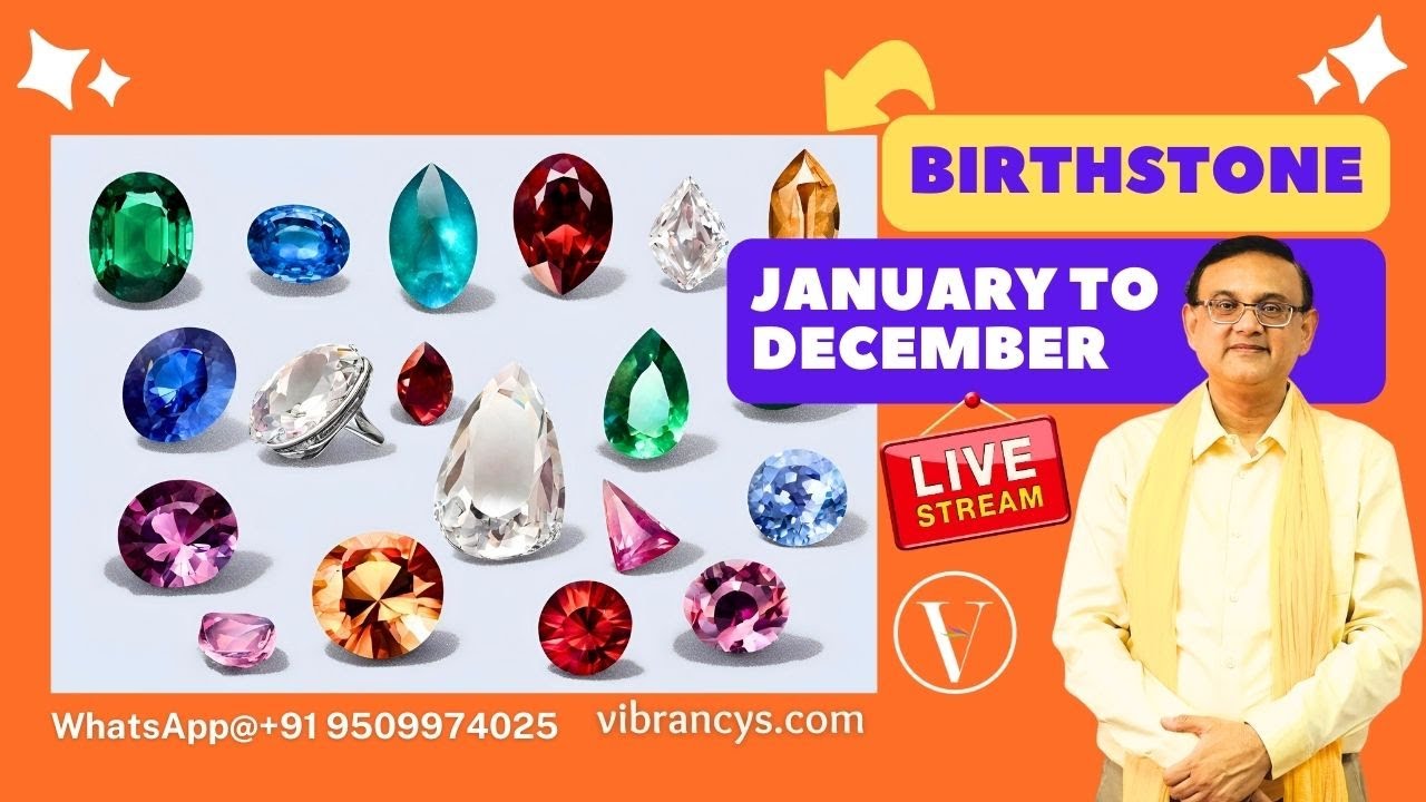 Know Your #birthstones by Month in Hindi | January to December #birthstones @VIBRANCYS.COM