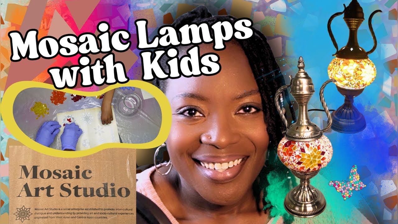Make Mosaic Lamps at Home|Easier THAN YOU THINK! @mosaicartstudio4184