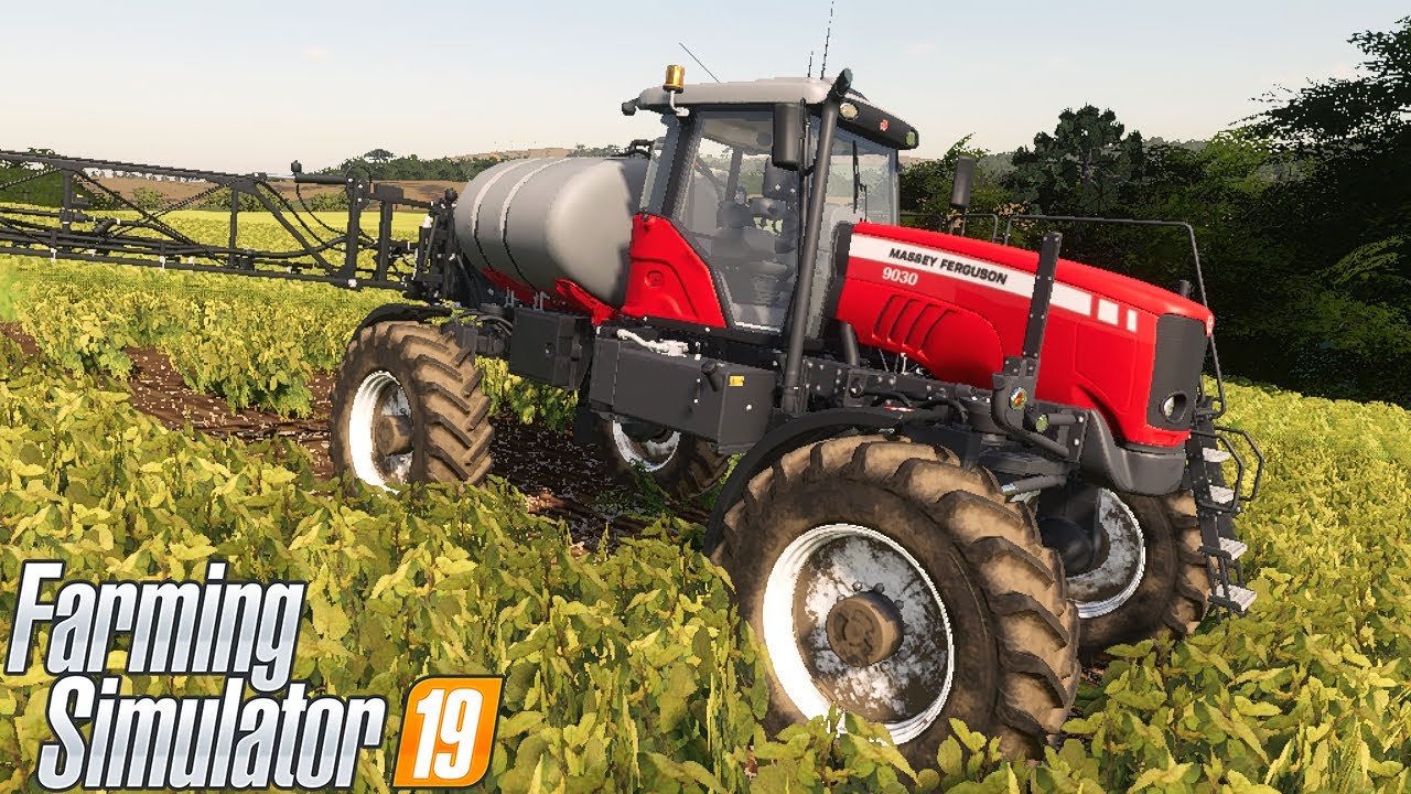 PULVERIZADOR MASSEY FERGUSON 9030 PASSANDO VENENO || KALINOSKI MAP || FARMING SIMULATOR 19 || #52