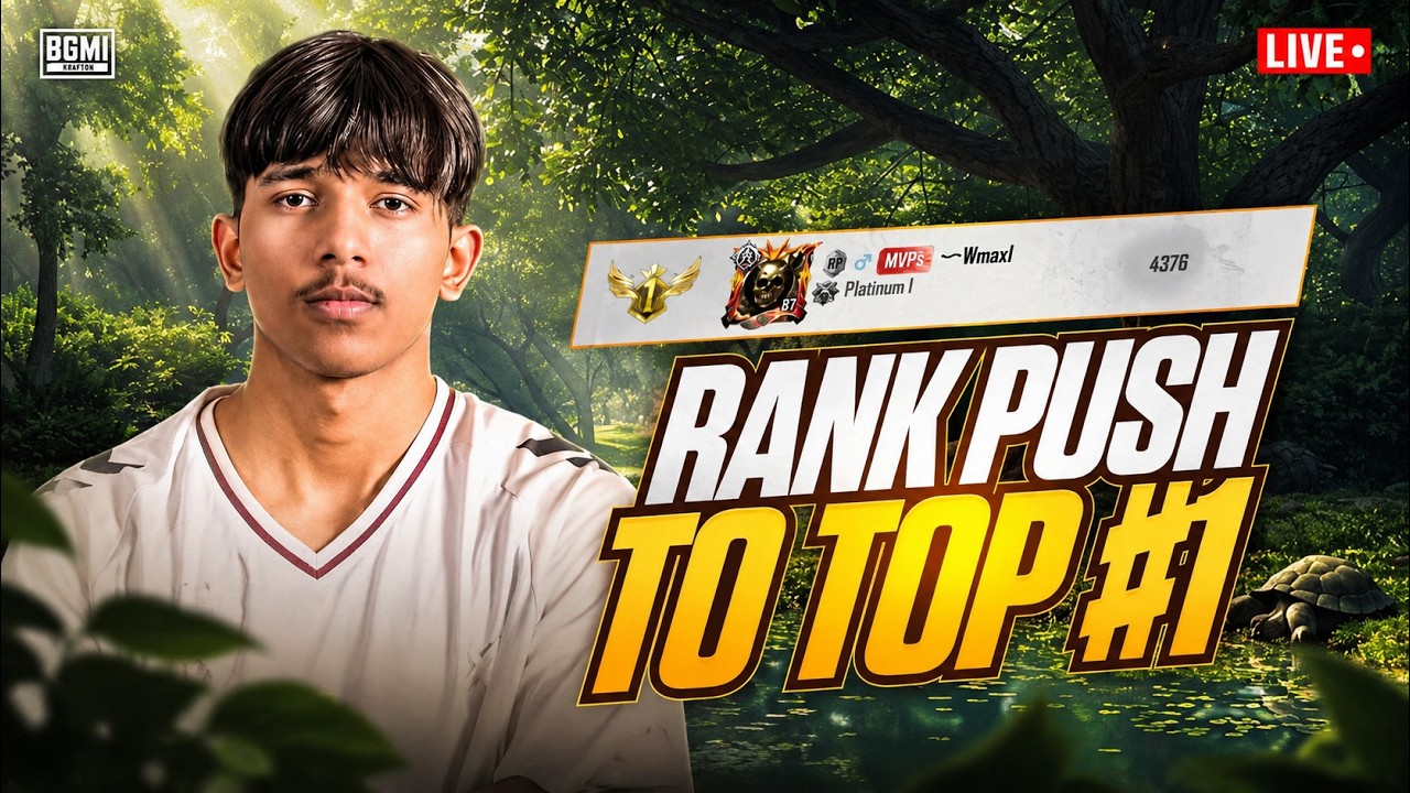 ROAD TO TOP #1 | AAJ CONQUEROR HOGA?? | BGMI LIVE @WmaxGaming6