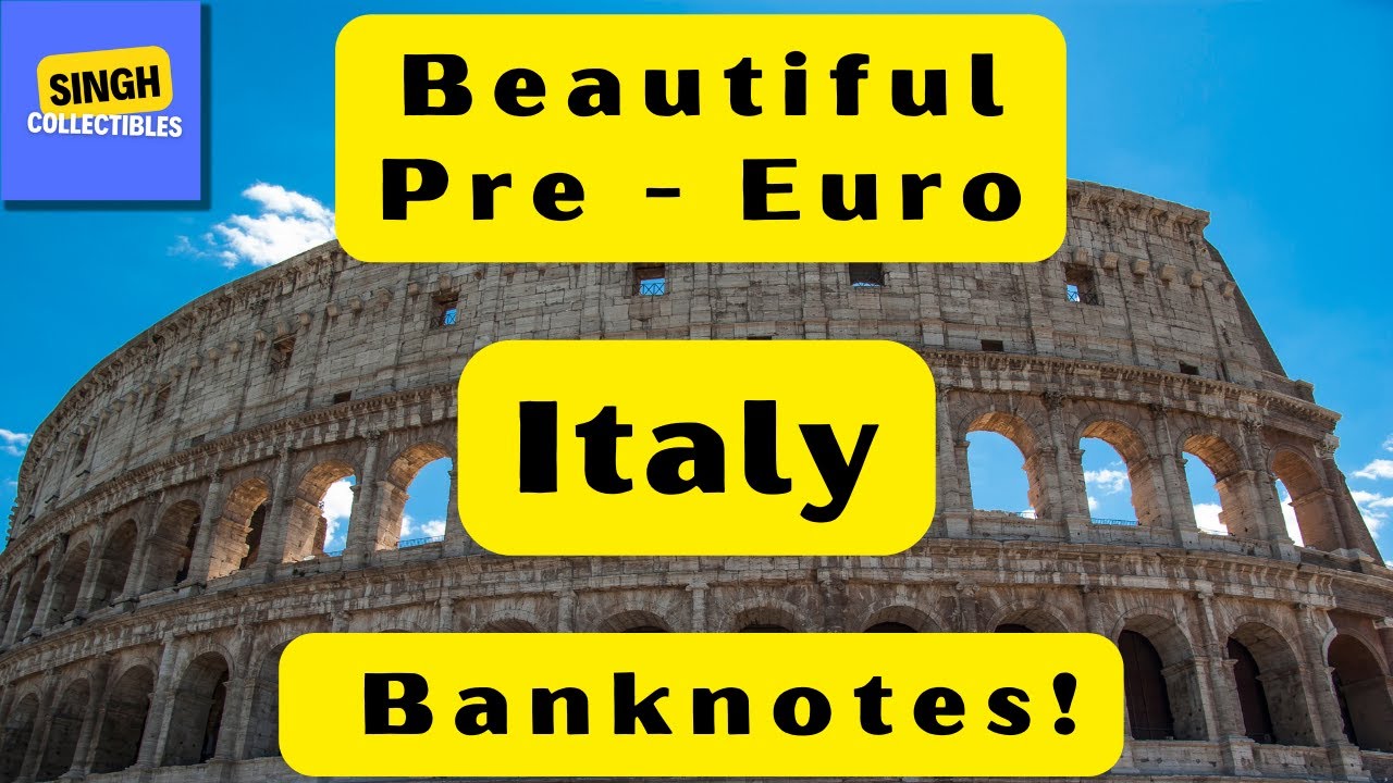 Beautiful Italy Pre Euro Banknotes | Italy Banknotes | Pre Euro Banknotes | #singhcollectibles
