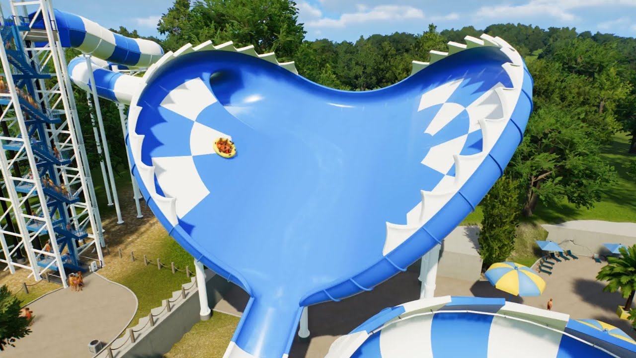Crazy Halfpipe Waterslide in Planet Coaster 2 [POV]