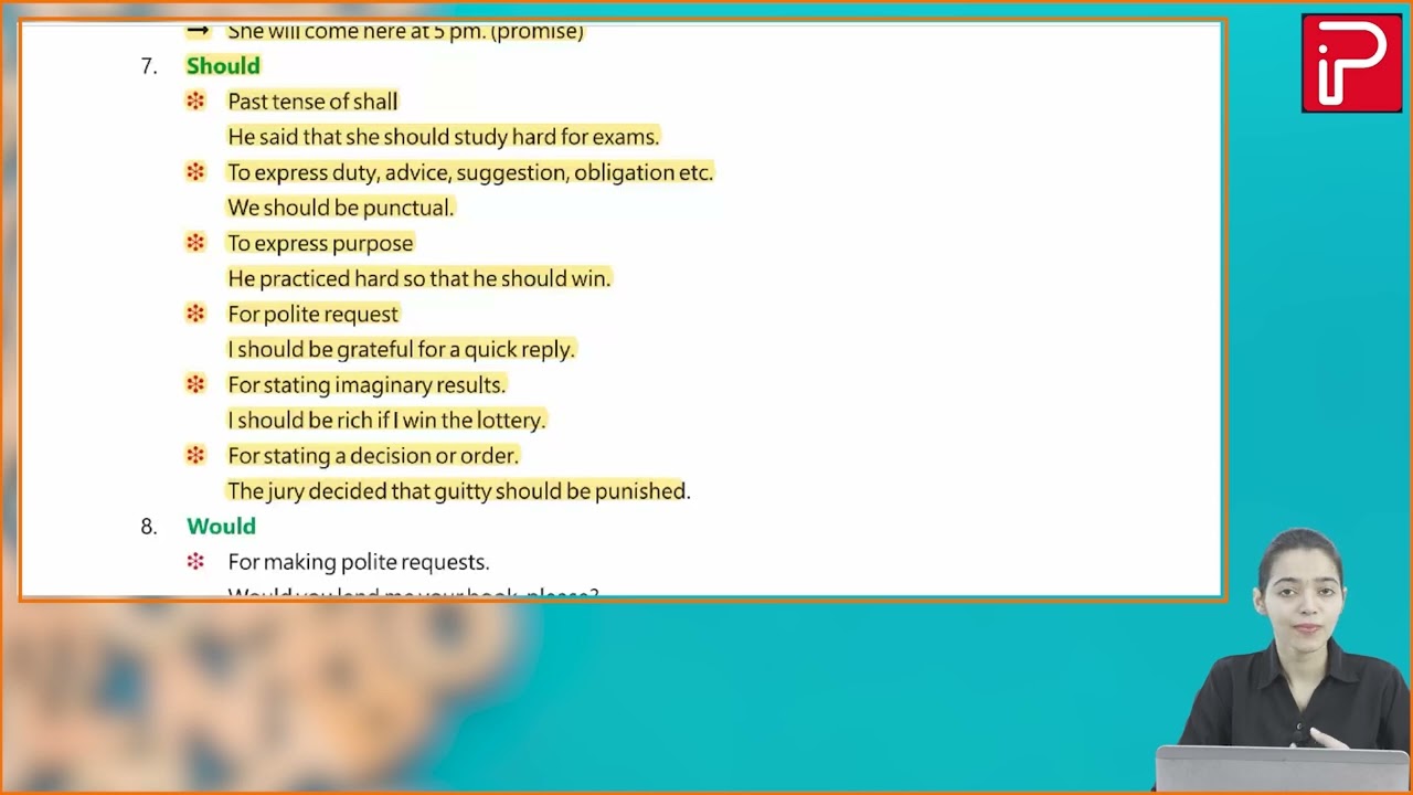 Ch 13 | Pan India | Grammar | Class 08 | Modal Verbs | For children